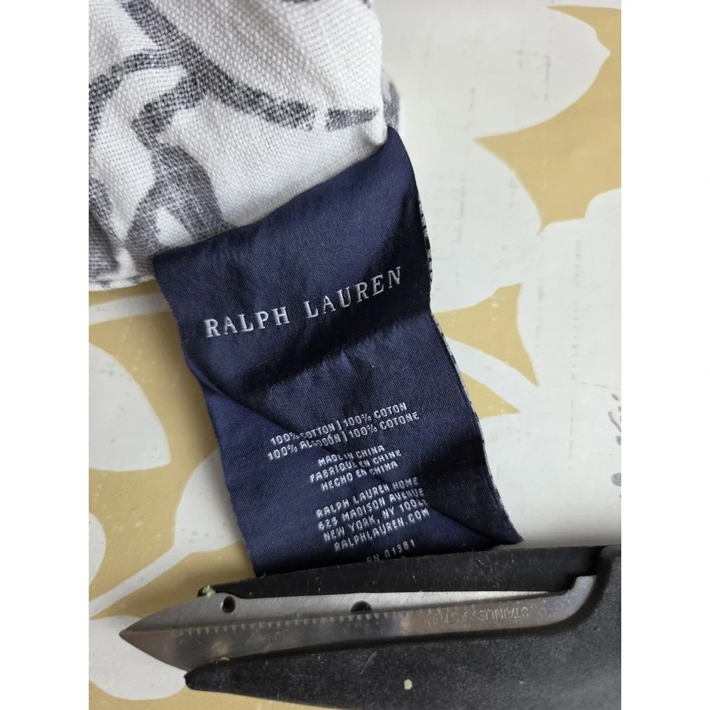 Ralph Lauren Annelise Paisley King Duvet Cover *tear Bottom Corner miss 2 Button